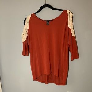 cute beige/orange dress shirt